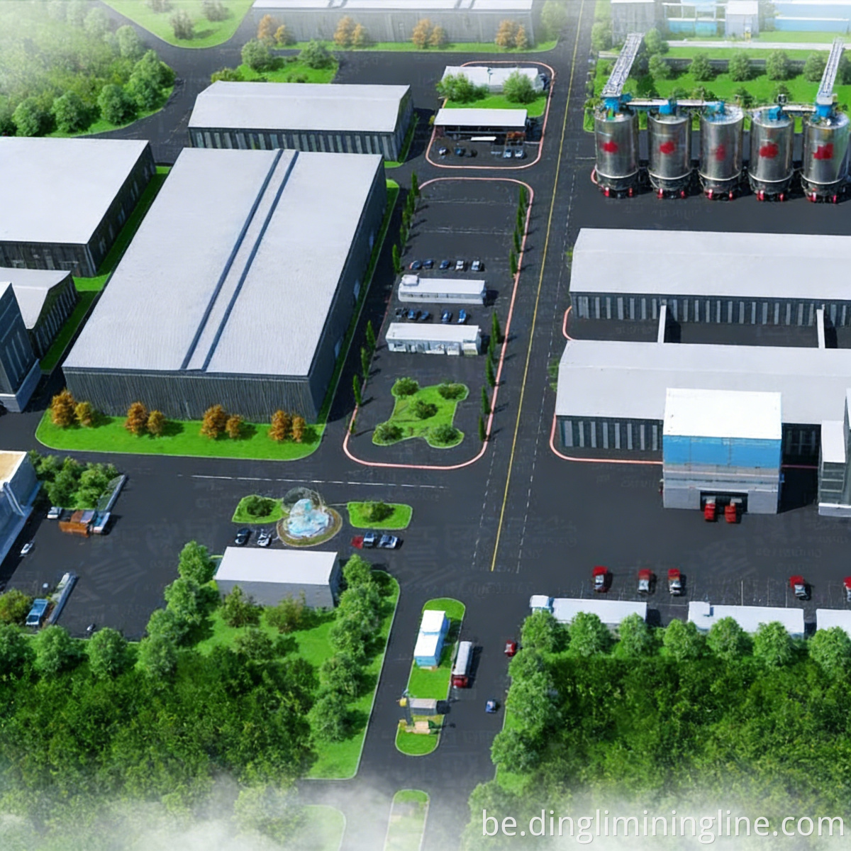 Камбінаваная лінія адсеву камянёў Combined Screening Stone Line